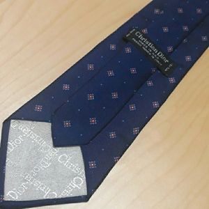 Christian Dior Vintage Silk Star Luxury Tie